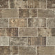 4x8 Urban District Brx Subway Pattern  Natural Stone-Look Matte Smooth Porcelain Tile Dark Brown