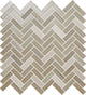 5/8x2 Serentina  Mosaic Mixed-Material Look Glossy Smooth Glass Tile Beige