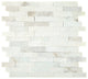 13x12 Minute Mosaix Linear Random Pattern Mosaic Marble-Look Polished Smooth Marble Tile Beige Marble