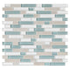 5/8 Color Appeal  Mosaic Mixed-Color Glossy Smooth Glass Tile Cream Beige