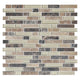 5/8 Color Appeal  Mosaic Mixed-Color Glossy Smooth Glass Tile Brown Beige