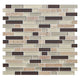 5/8 Color Appeal  Mosaic Mixed-Color Glossy Smooth Glass Tile Copper Brown