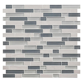 12x13 Color Appeal Mosaic Mixed-Color Glossy Smooth Glass Tile