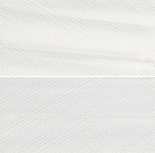 12x12 Pietra Divina Grid Mosaic Natural-Look Raked Honed Smooth Marble Tile