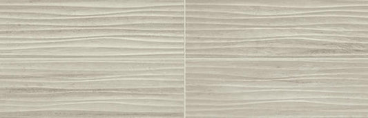 6x18 Articulo  Mosaic Stone-Look Matte 3D-Geometric Wave-Line Porcelain Tile Soft Gray