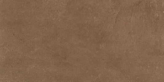 6x24 Portfolio  Natural Concrete-Look Matte Smooth Porcelain Tile Rust Brown