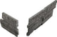 6x24 Stacked Stone Random Pattern   Stone-Look Matte Riven Quartzite Tile Charcoal Gray