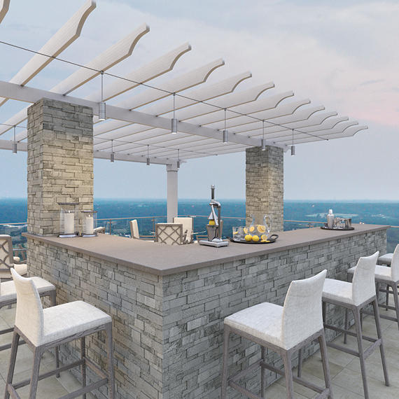 6x24 Stacked Stone Random Pattern   Stone-Look Matte Riven Quartzite Tile Granite Gray