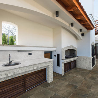Granite Gray - 6x24 Stacked Stone Random Pattern Stone-Look Matte Riven Quartzite Tile