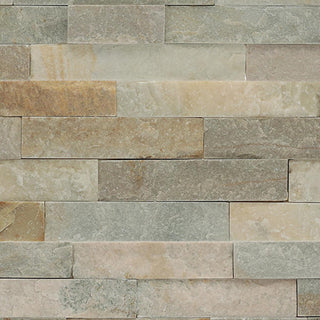 6x24 Stacked Stone Random Pattern Mosaic Stone-Look Matte Riven Quartzite Tile