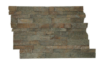 6x24 Stacked Stone Random Pattern Mosaic Stone-Look Matte Riven Quartzite Tile