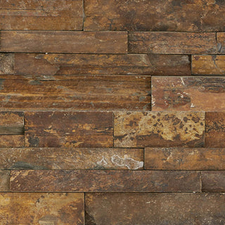 6x24 Stacked Stone Random Pattern Mosaic Stone-Look Matte Riven Quartzite Tile