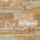 6x24 Stacked Stone Random Pattern  Mosaic Stone-Look Matte Riven Quartzite Tile Golden Taupe