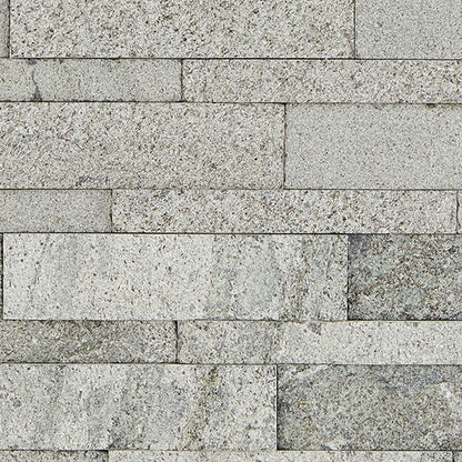 6x24 Stacked Stone Random Pattern  Mosaic Stone-Look Matte Riven Quartzite Tile Granite Gray
