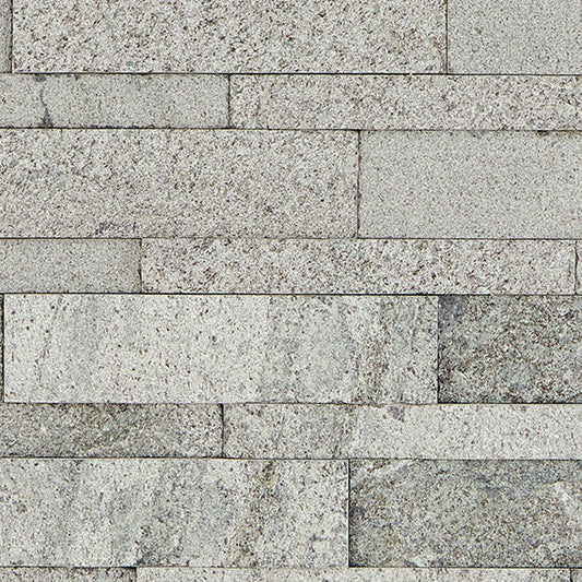 6x24 Stacked Stone Random Pattern  Mosaic Stone-Look Matte Riven Quartzite Tile Granite Gray