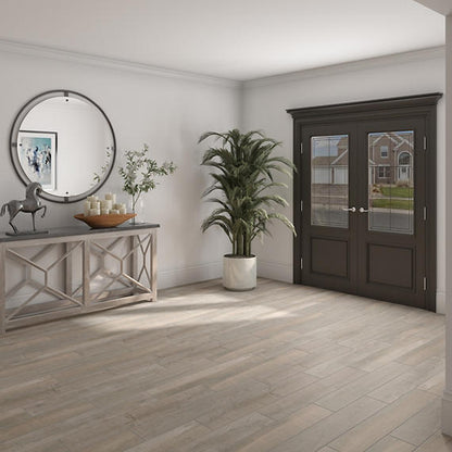 6x36 Platinum  Natural Wood-Look Matte Smooth Porcelain Tile Gray Brown