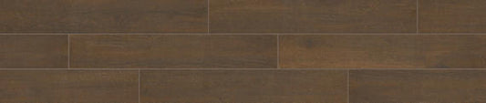 6x36 Platinum  Natural Wood-Look Matte Smooth Porcelain Tile Dark Brown