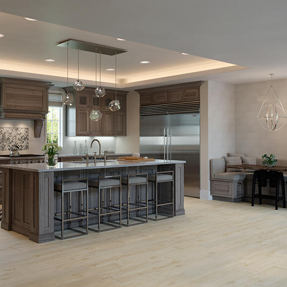 6x36 Creekwood  Natural Wood-Look Matte Smooth Porcelain Tile Light Beige