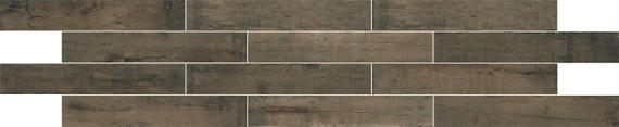 6x36 Historic Bridge  Natural Wood-Look Matte Textured Porcelain Tile Brown Taupe