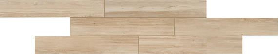 6x36 Saddle Brook  Natural Wood-Look Matte Smooth Porcelain Tile Light Oak