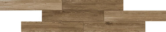 6x36 Saddle Brook  Natural Wood-Look Matte Smooth Porcelain Tile Medium Oak