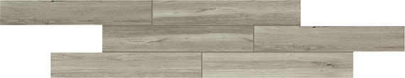 6x36 Saddle Brook  Natural Wood-Look Matte Smooth Porcelain Tile Light Gray Wood