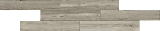 6x36 Saddle Brook  Natural Wood-Look Matte Smooth Porcelain Tile Light Gray Wood