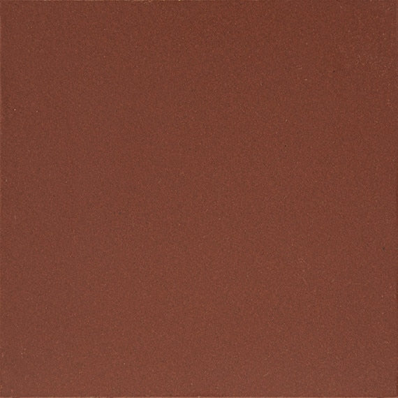 6x6 Quarry Naturals  Natural Solid-Color Matte Gritty Clay Tile Red Brown