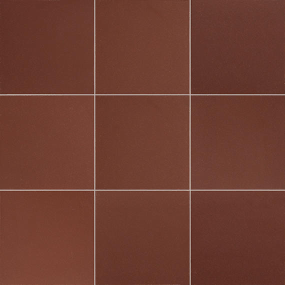 6x6 Quarry Textures Grid  Natural Solid-Color Matte Gritty Clay Tile Harvest Red