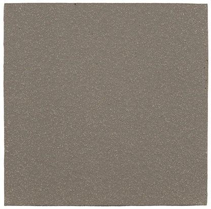 6x6 Quetread  Natural Solid-Color Matte Textured Clay Tile Warm Charcoal