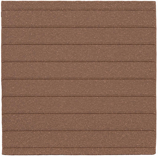 6x6 Quetread  Natural Solid-Color Matte Textured Clay Tile Brick Brown
