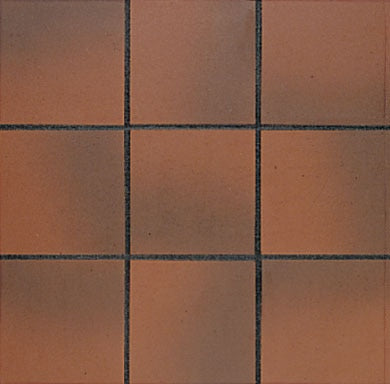 6x6 Quarry Regular  Natural Solid-Color Matte Gritty Clay Tile Dark Brown