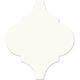 6 Mythology Arabesque  Natural Solid-Color Glossy Smooth Ceramic Tile Soft White
