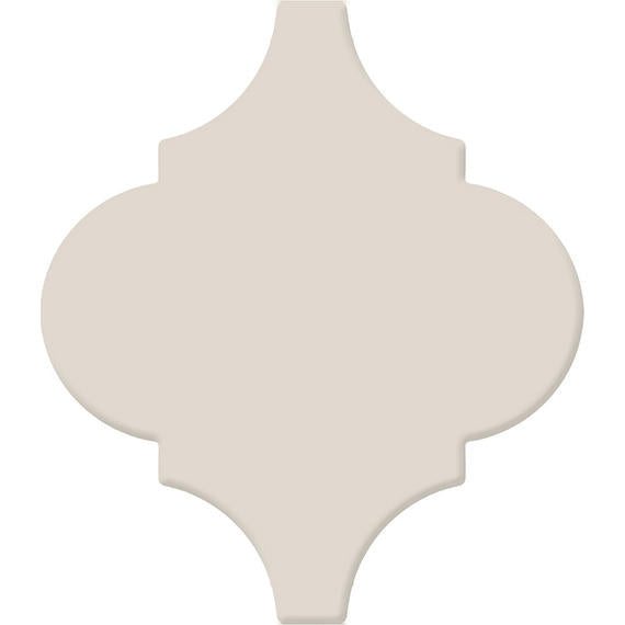 6 Mythology Arabesque  Natural Solid-Color Glossy Smooth Ceramic Tile Calm Beige