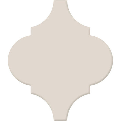 6 Mythology Arabesque  Natural Solid-Color Glossy Smooth Ceramic Tile Calm Beige