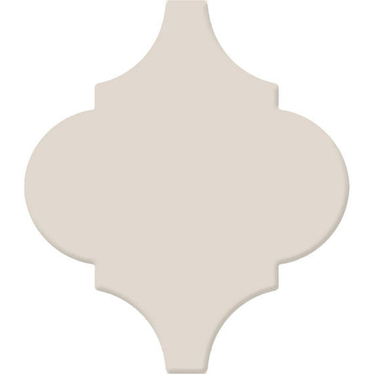 6 Mythology Arabesque  Natural Solid-Color Glossy Smooth Ceramic Tile Calm Beige