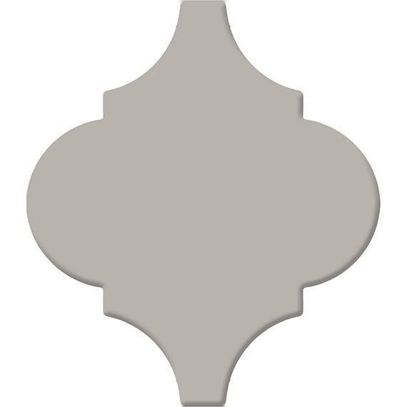 6 Mythology Arabesque  Natural Solid-Color Glossy Smooth Ceramic Tile Warm Taupe