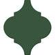 6 Mythology Arabesque  Natural Solid-Color Glossy Smooth Ceramic Tile Forest Green