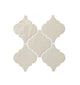 6x6 Playscapes Arabesque  Natural Solid-Color Glossy Undulated Ceramic Tile Off White