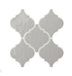 6x6 Playscapes Arabesque  Natural Solid-Color Glossy Undulated Ceramic Tile Soft Gray