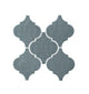 6x6 Playscapes Arabesque  Natural Solid-Color Glossy Undulated Ceramic Tile Slate Blue