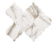 6 Marble Obsession Arabesque  Mosaic Marble-Look Matte Smooth Porcelain Tile Warm Marble