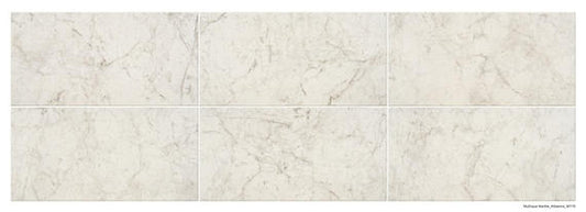 8x24 Mythique Marble  Natural Marble-Look Matte Smooth Porcelain Tile Light Cream
