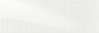 Soft White - 8x24 Perspecta Linear Raked Patterned Solid-Color Glossy Textured Ceramic Tile