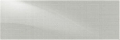 8x24 Perspecta Linear  Patterned Solid-Color Glossy Smooth Ceramic Tile Light Gray