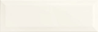 Refined White - 8x24 Hawthorne Natural Solid-Color Glossy Beveled Ceramic Tile