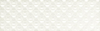 8x24 Visual Impressions Ellipse 3D-Geometric Diamond Natural Solid-Color Matte Smooth Ceramic Tile