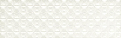 8x24 Visual Impressions Ellipse Oval  Natural Solid-Color Matte Smooth Ceramic Tile Soft White