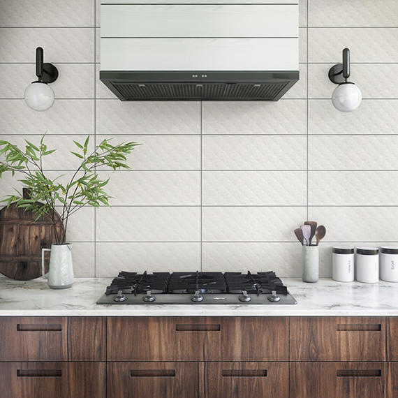 8x24 Visual Impressions Ellipse Oval  Natural Solid-Color Matte Smooth Ceramic Tile Soft White
