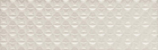 8x24 Visual Impressions Ellipse 3D-Geometric Diamond Natural Solid-Color Matte Smooth Ceramic Tile